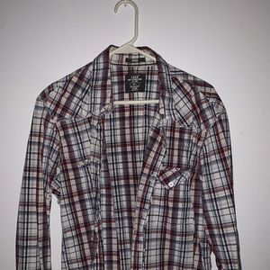 LABEL OF GRADED GOODS Men’s Plaid Button-Up Shirt